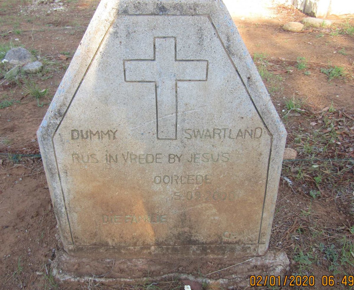 SWARTLAND Dummy -2000