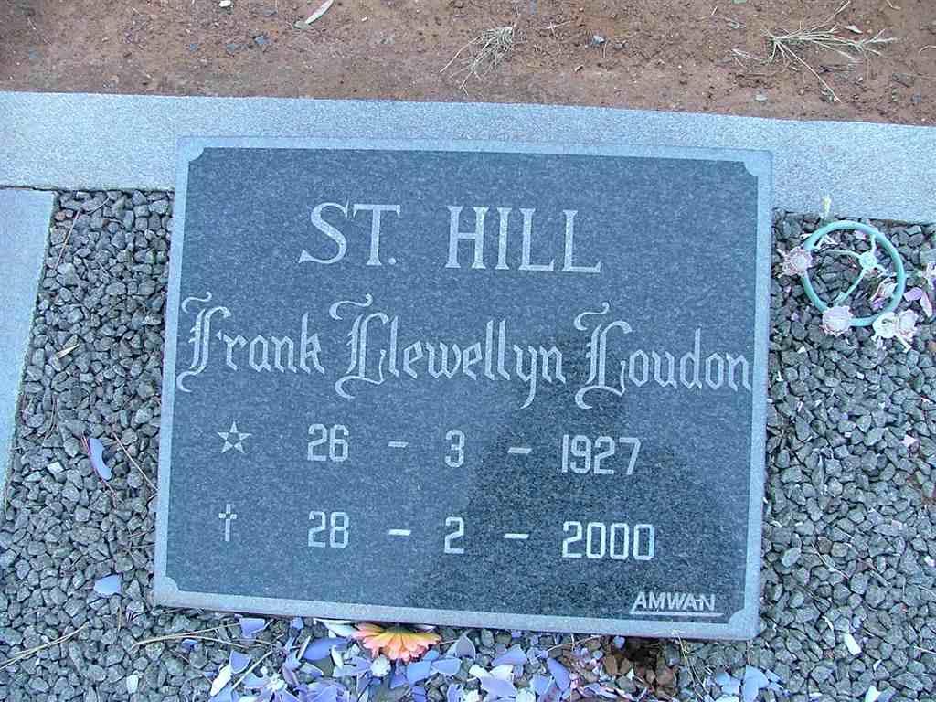 ST. HILL Frank Llewellyn Loudon 1927-2000