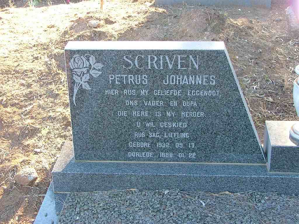 SCRIVEN Petrus Johannes 1932-1988