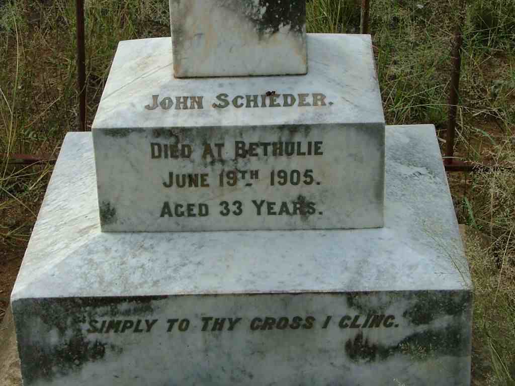 SCHIEDER John -1905
