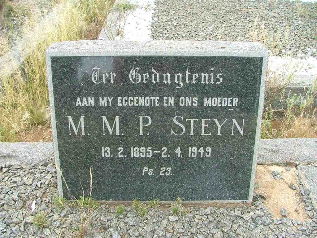 STEYN M.M.P 1895-1949