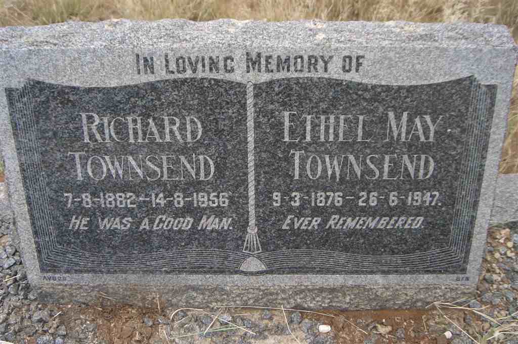 TOWNSEND Richard 1882-1956 &amp; Ethel May 1876-1947