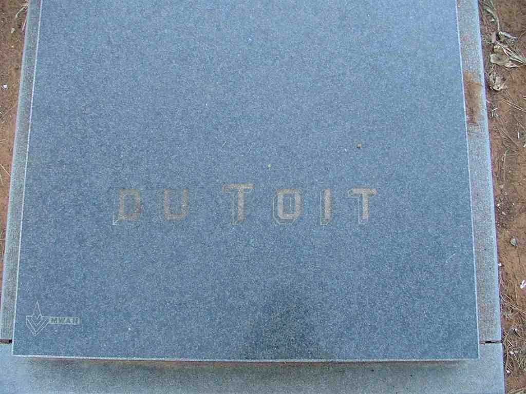 TOIT Japie, du 1905-1990 &amp; Marthie 1906-1993