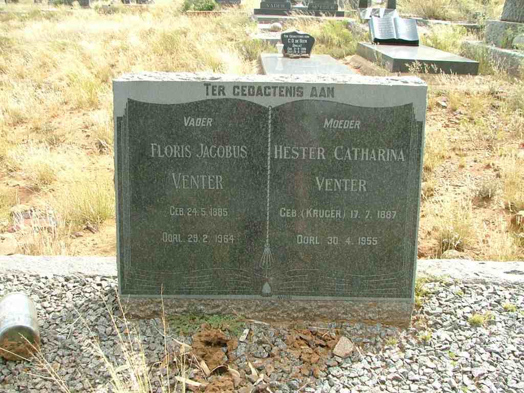 VENTER Floris Jacobus 1885-1964 &amp; Hester Catharina KRUGER 1887-1955