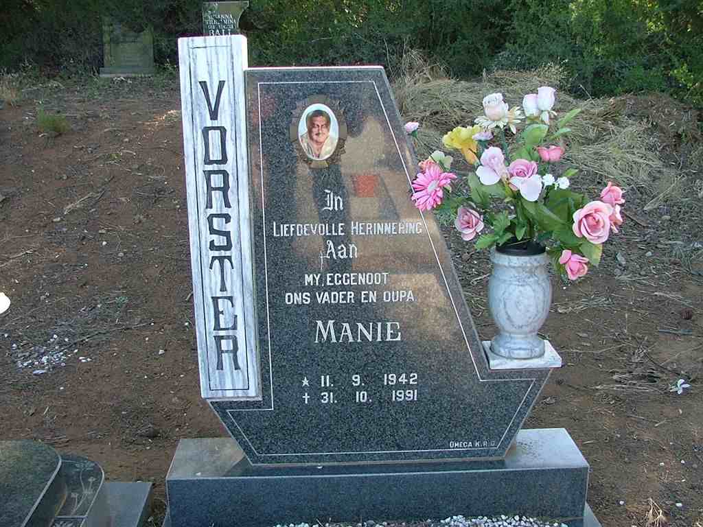 VORSTER Manie 1942-1991