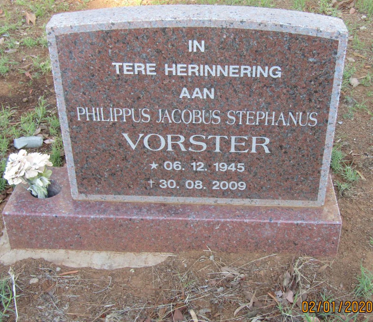 VORSTER Philippus Jacobus Stephanus 1945-2009