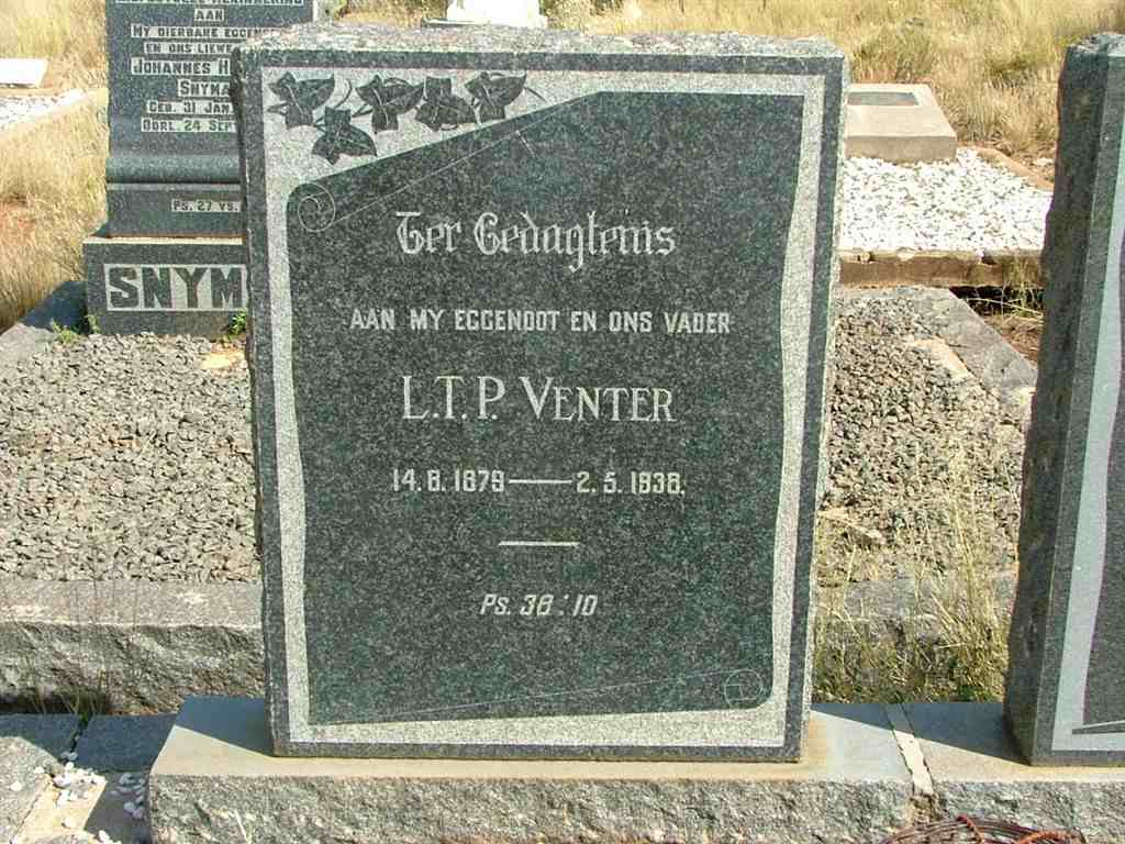 VENTER L.T.P. 1879-1938