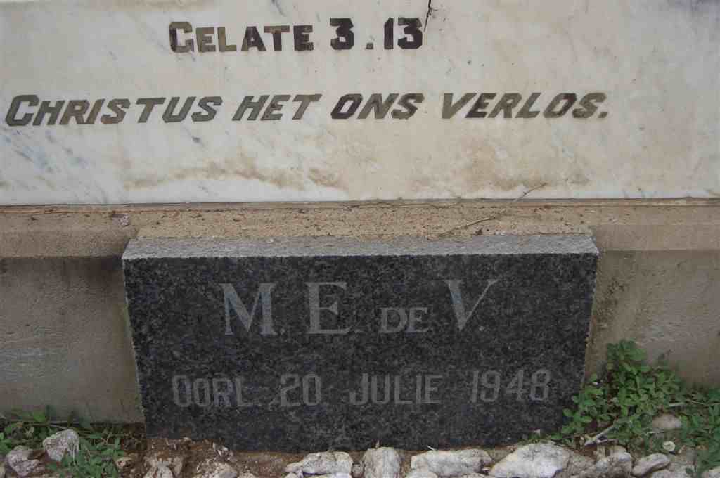 VILLIERS M.E., de -1948