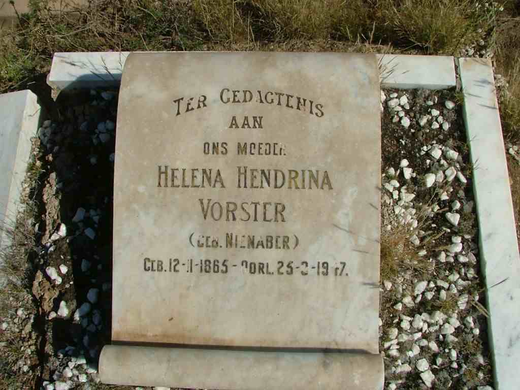VORSTER Helena Hendrina nee NIENABER 1865-1947