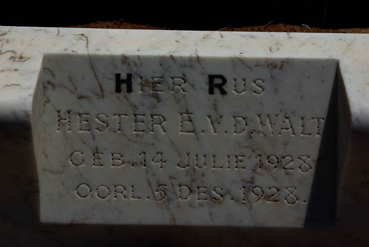 WALT Hester E., v.d. 1928-1928