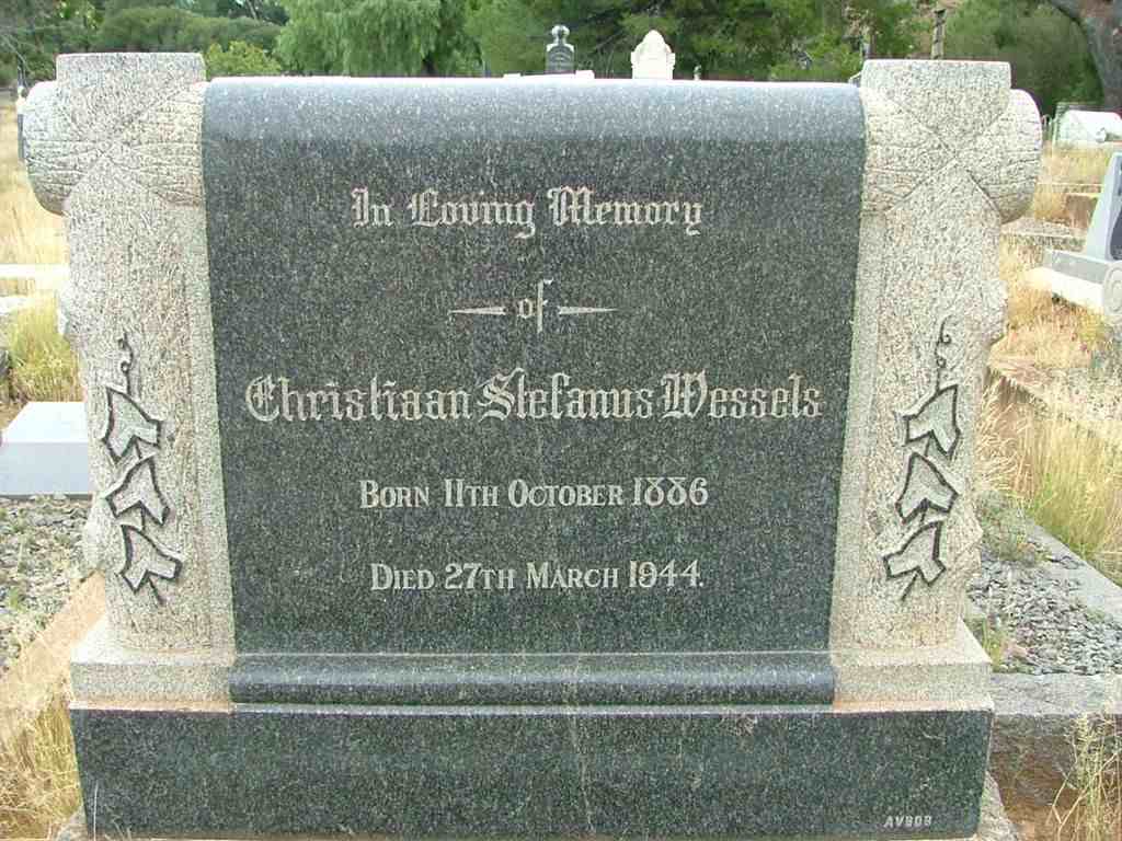 WESSELS Christiaan Stefanus 1886-1944
