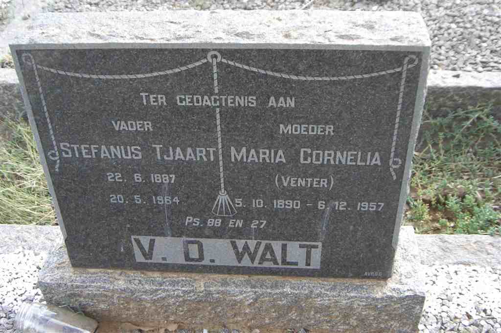 WALT Stefanus Tjaart, v.d. 1887-1964 &amp; Maria Cornelia VENTER 1890-1957