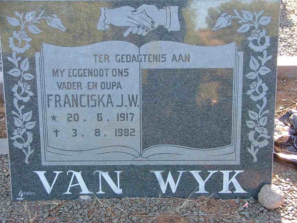 WYK Franciska J.W., van 1917-1982