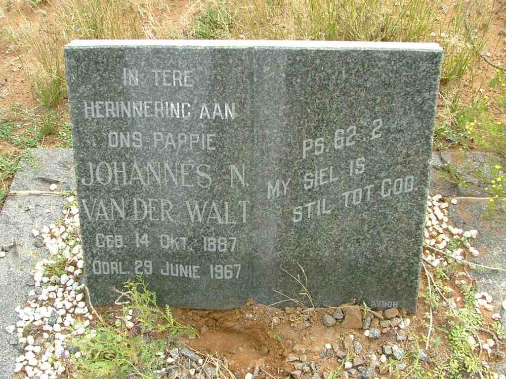 WALT Johannes N., van der 1887-1967