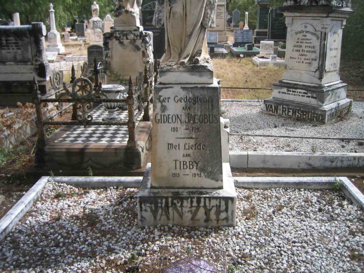 ZYL Gideon Jacobus, van 1907-1947 &amp; Tibby 1915-1945