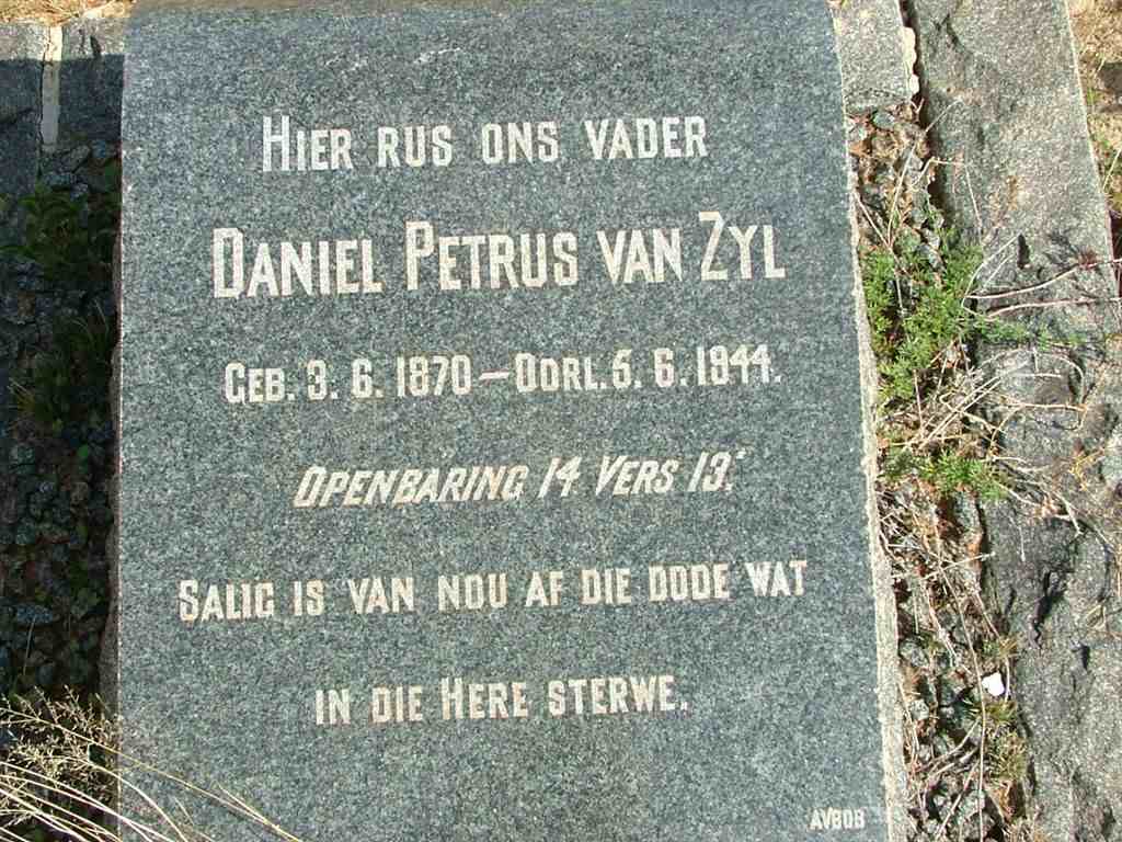 ZYL Daniel Petrus, van 1870-1944