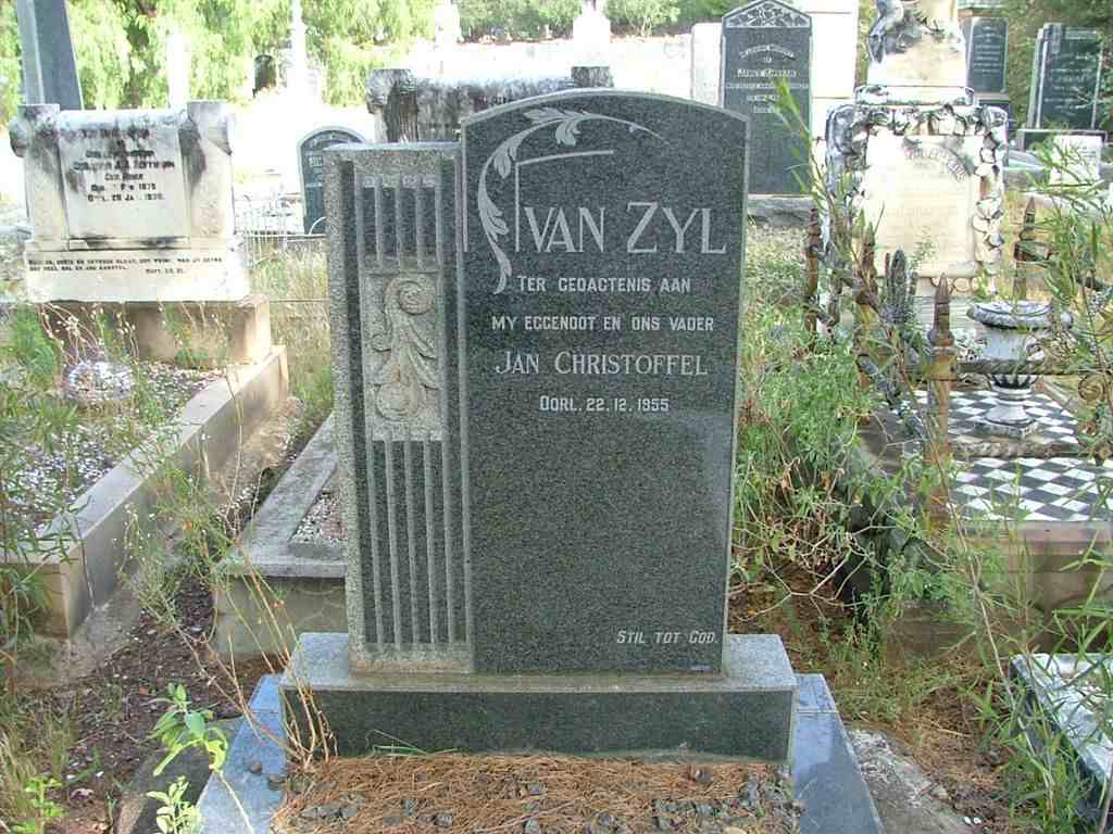 ZYL Jan Christoffel, van -1955