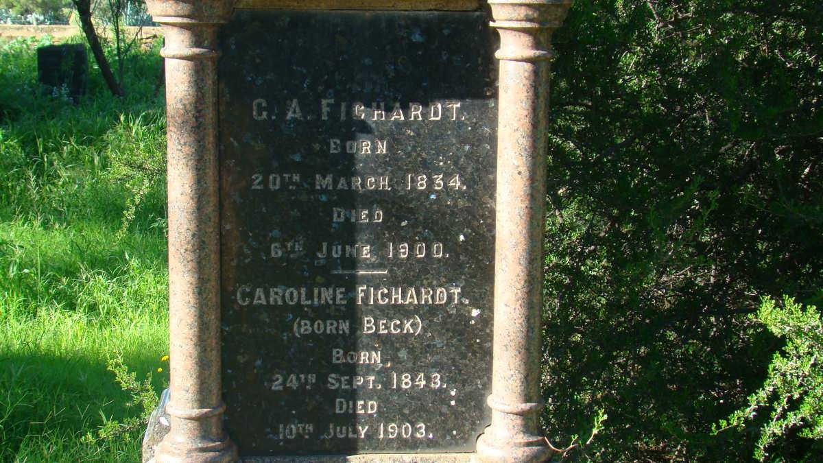 FICHARDT G.A. 1834-1900 &amp; Caroline BECK 1843-1903
