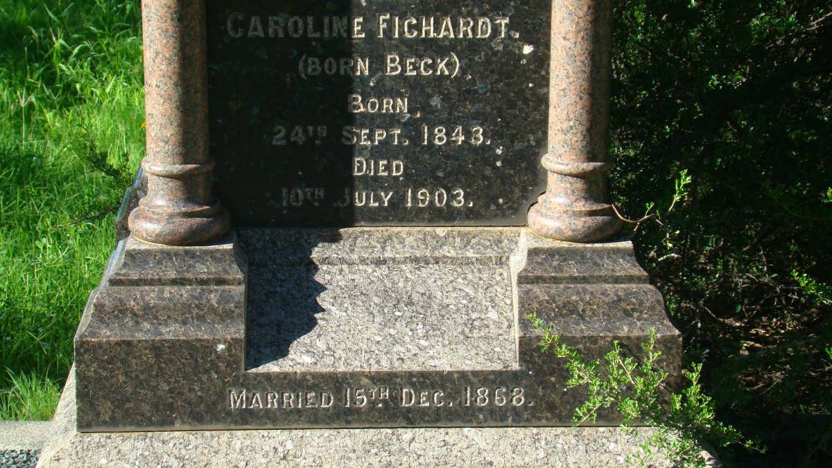 FICHARDT Caroline nee BECK 1843-1903