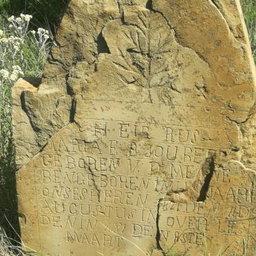 JOUBERT Maria E.B. nee V.D. MERWE 1821-1881