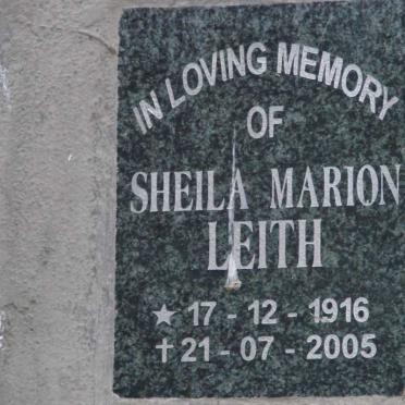 LEITH Sheila Marion 1916-2005