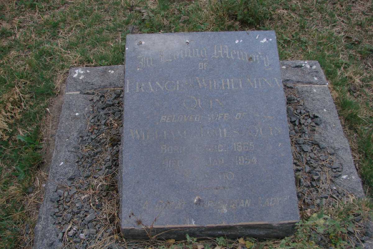 QUIN Frances Wilhelmina 1865-1954