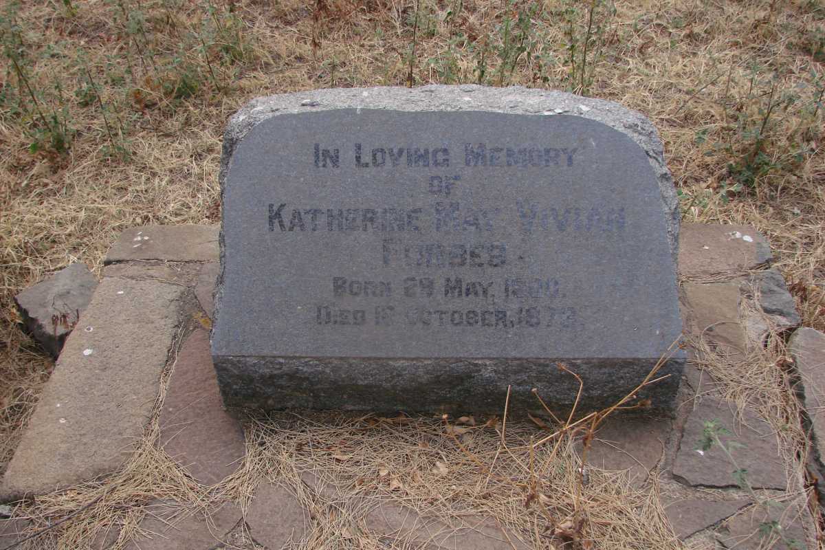 FORBES Katherine May Vivian 1900-1972