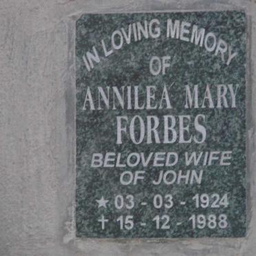FORBES Annilea Mary 1924-1988
