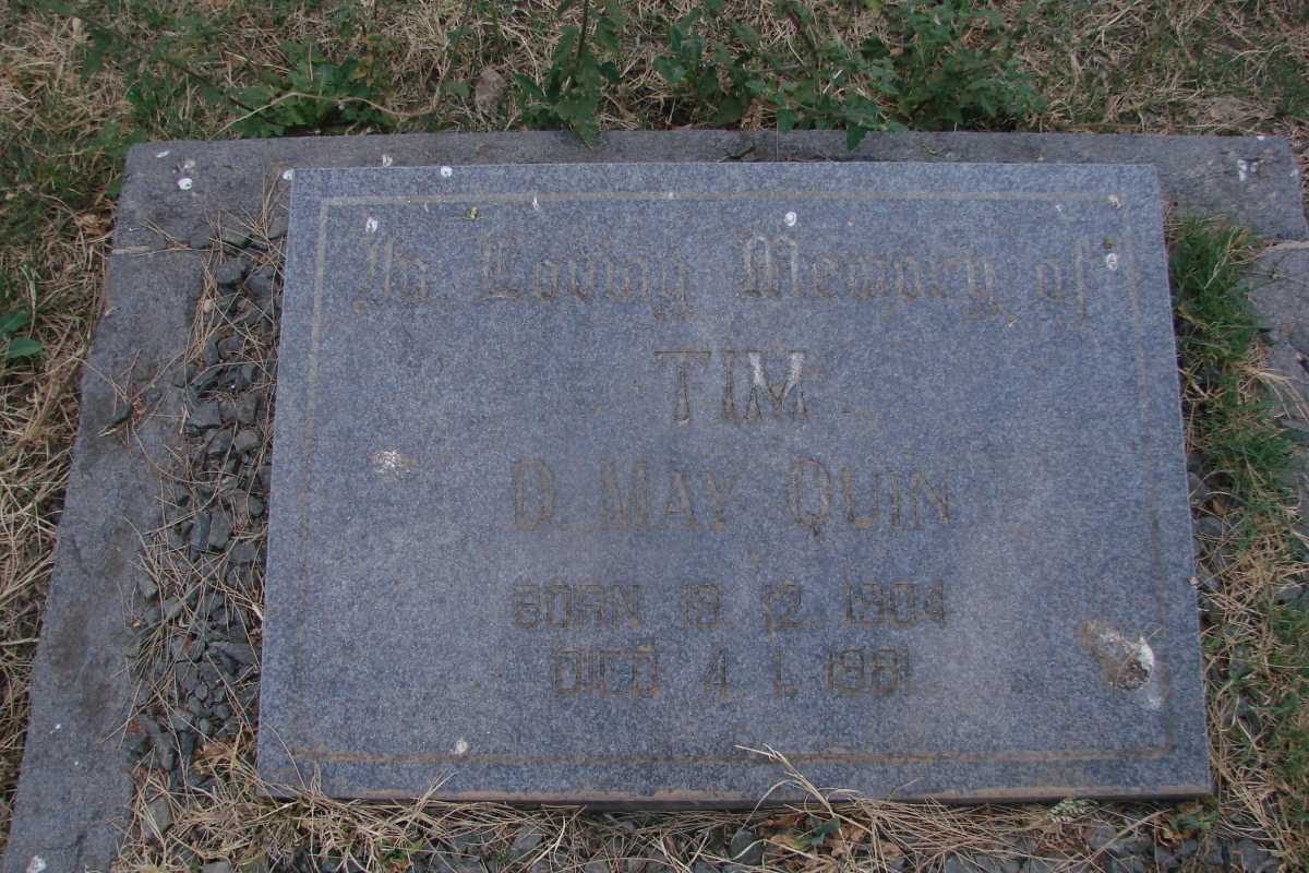 QUIN Tim D. May 1904-1981