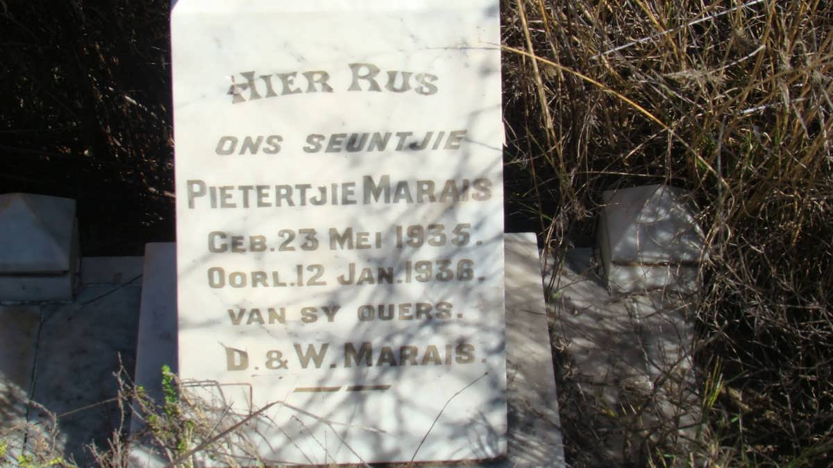 MARAIS Pietertjie 1935-1936