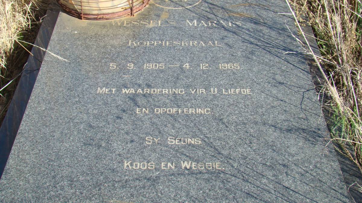 MARAIS Wessels 1905-1965