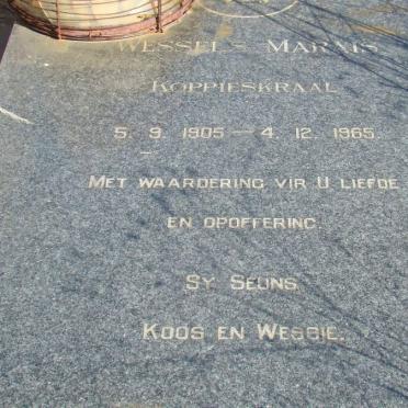 MARAIS Wessels 1905-1965