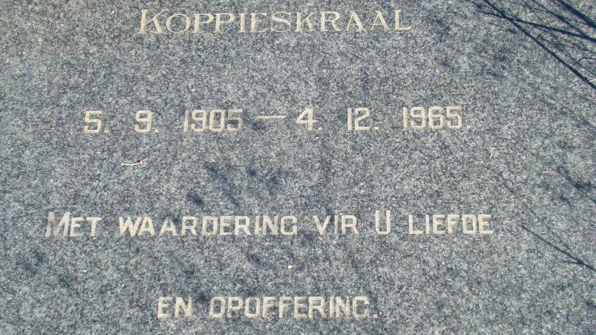 MARAIS Wessels 1905-1965