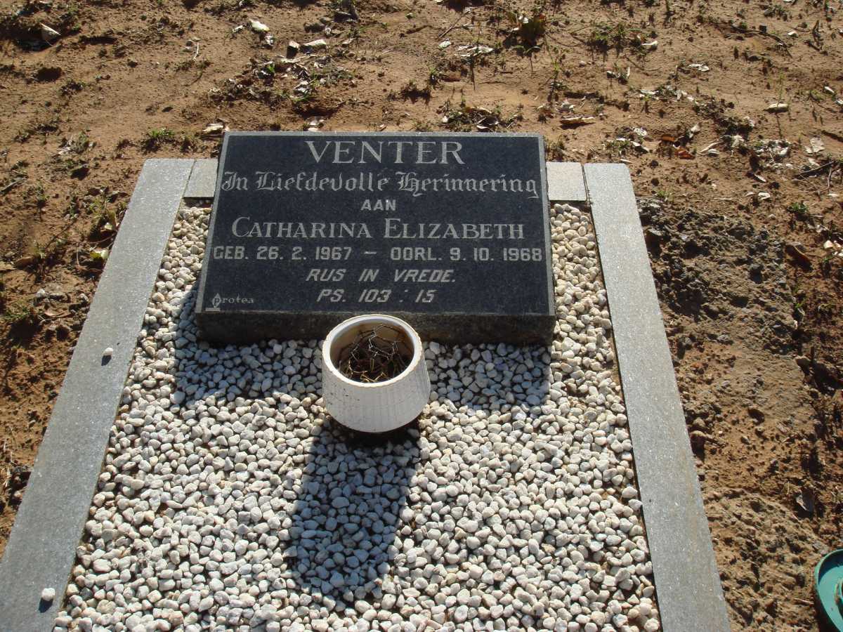 VENTER Catharina Elizabeth 1967-1968