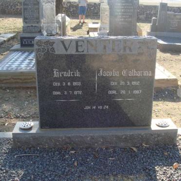 VENTER Hendrik 1903-1972 &amp; Jacoba Catharina 1902-1987