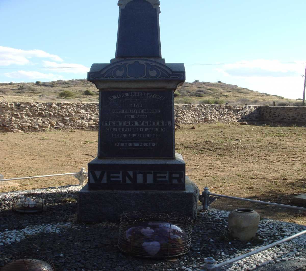 VENTER Hester nee DU PLESSIS  1878-1952