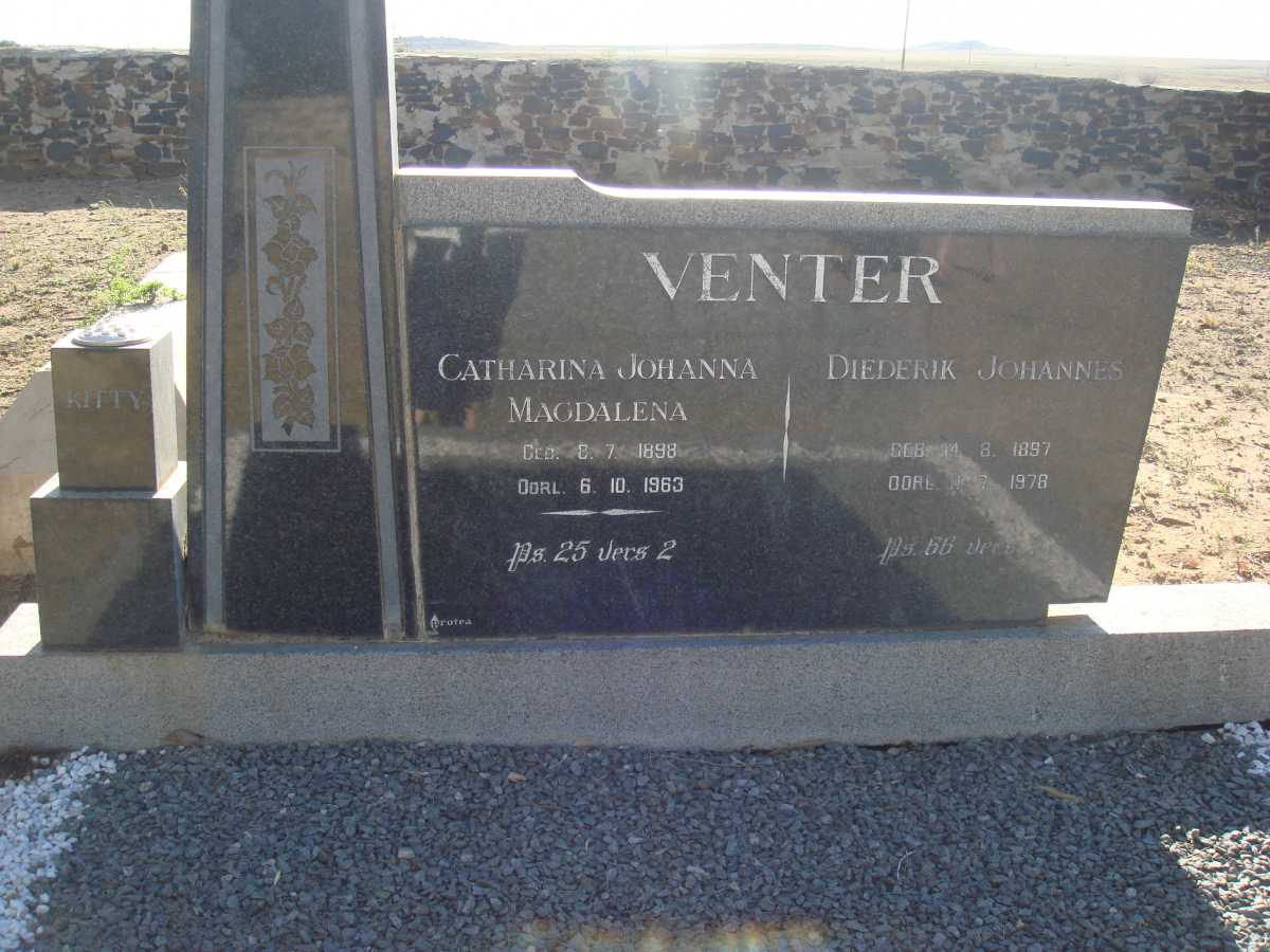 VENTER Diederik Johannes 1897-1978 &amp; Catharina Johanna Magdalena 1898-1963
