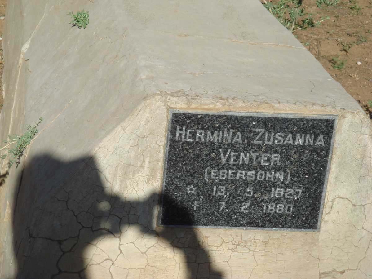 VENTER Hermina Susanna nee EBERSON 1827-1880