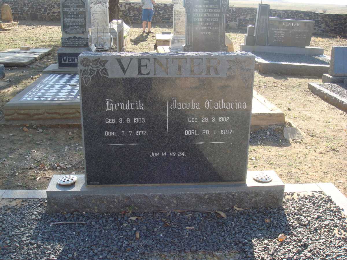VENTER Hendrik 1903-1972 &amp; Jacoba Catharina 1902-1987