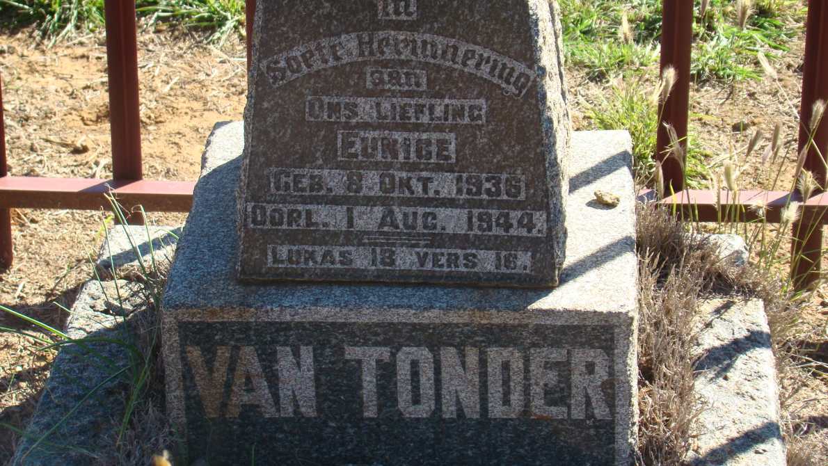 TONDER Eunice, van 1936-1944