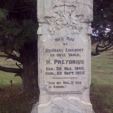 PRETORIUS W.  1849-1929