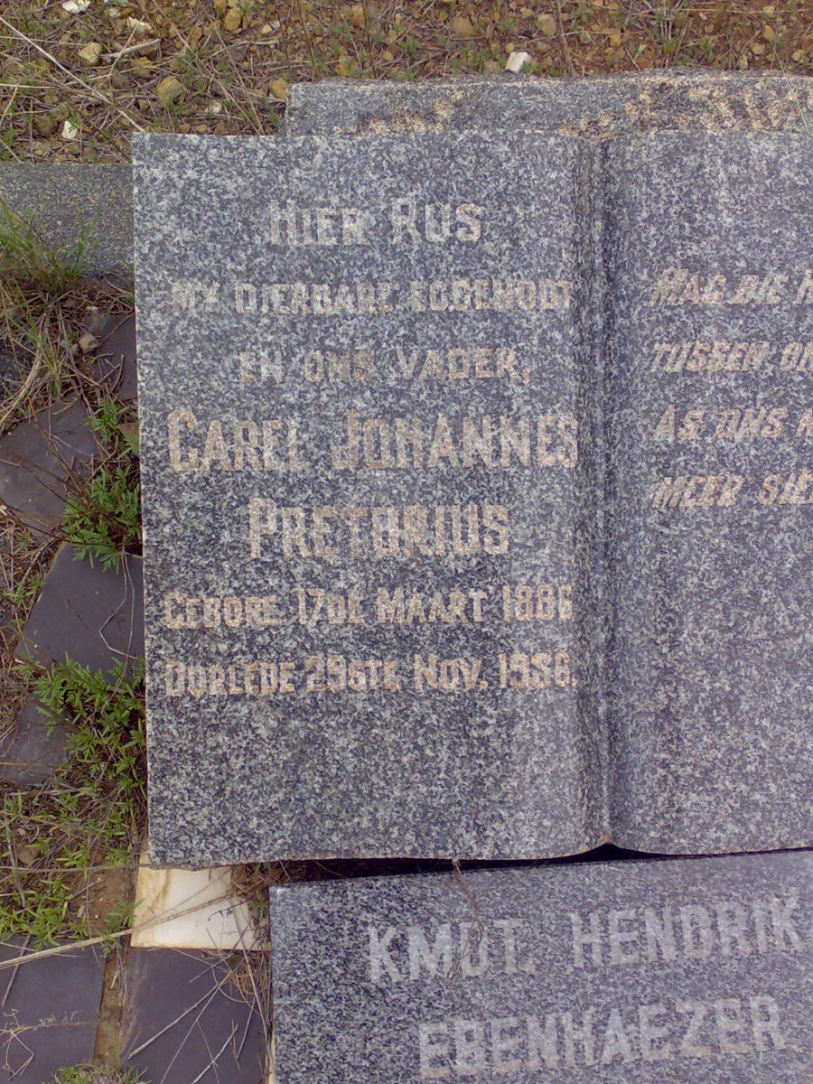 PRETORIUS Carel Johannes 1886-1956