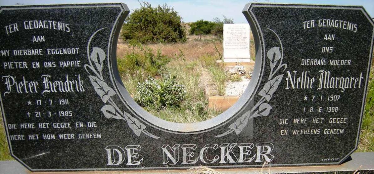 NECKER Pieter Hendrik, de 1911-1985 &amp; Nellie Margaret 1907-1988