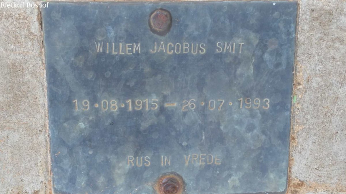 SMIT Willem Jacobus 1915-1993