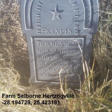 TERBLANCHE Francis 1949-1949