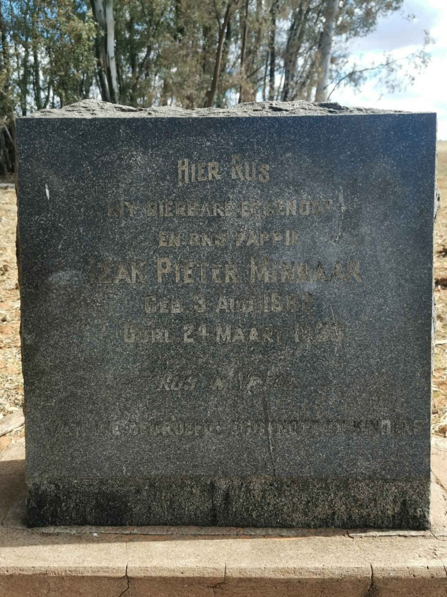 MINNAAR Izak Pieter 1882-1933