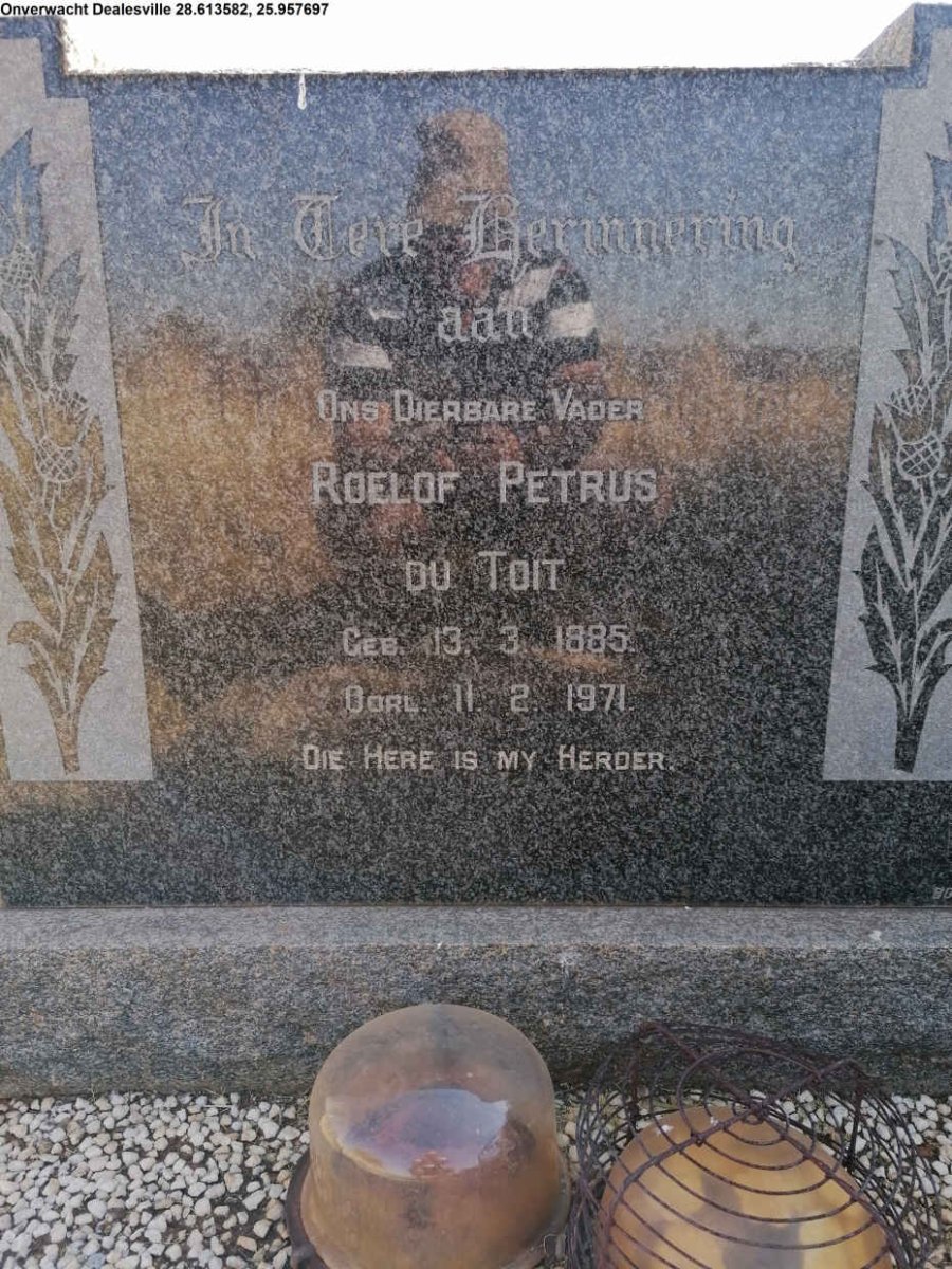 TOIT Roelof Petrus, du 1885-1971