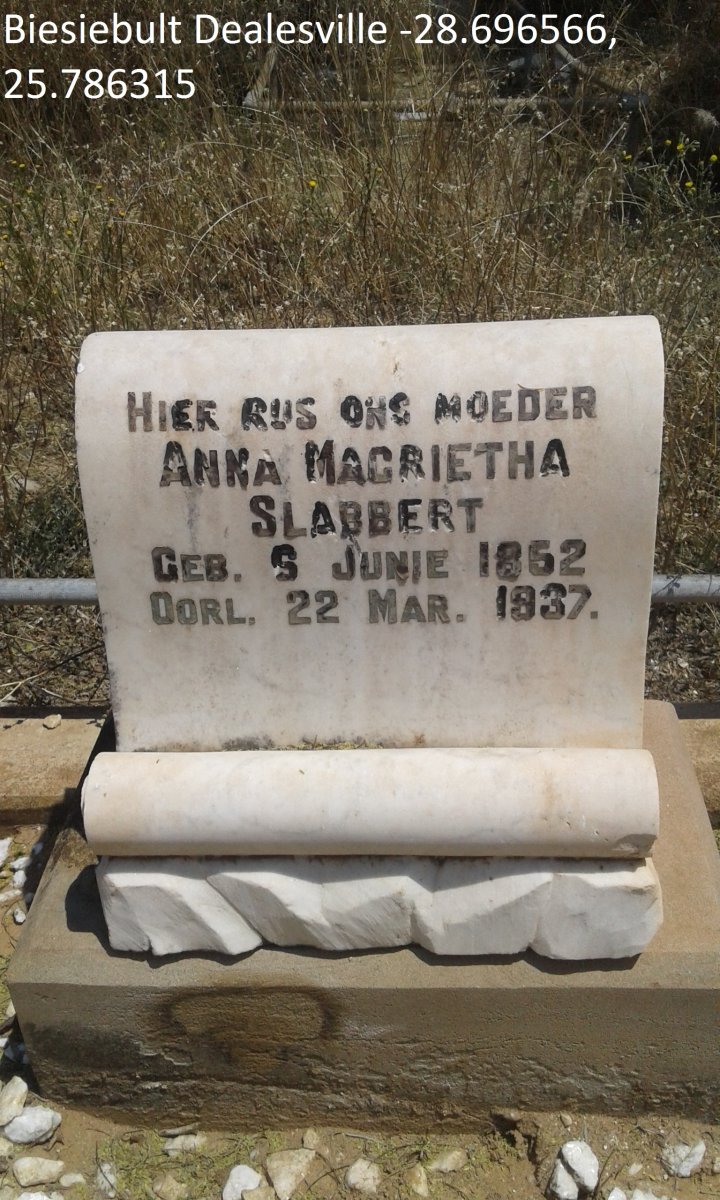 SLABBERT Anna Magrietha 1862-1937
