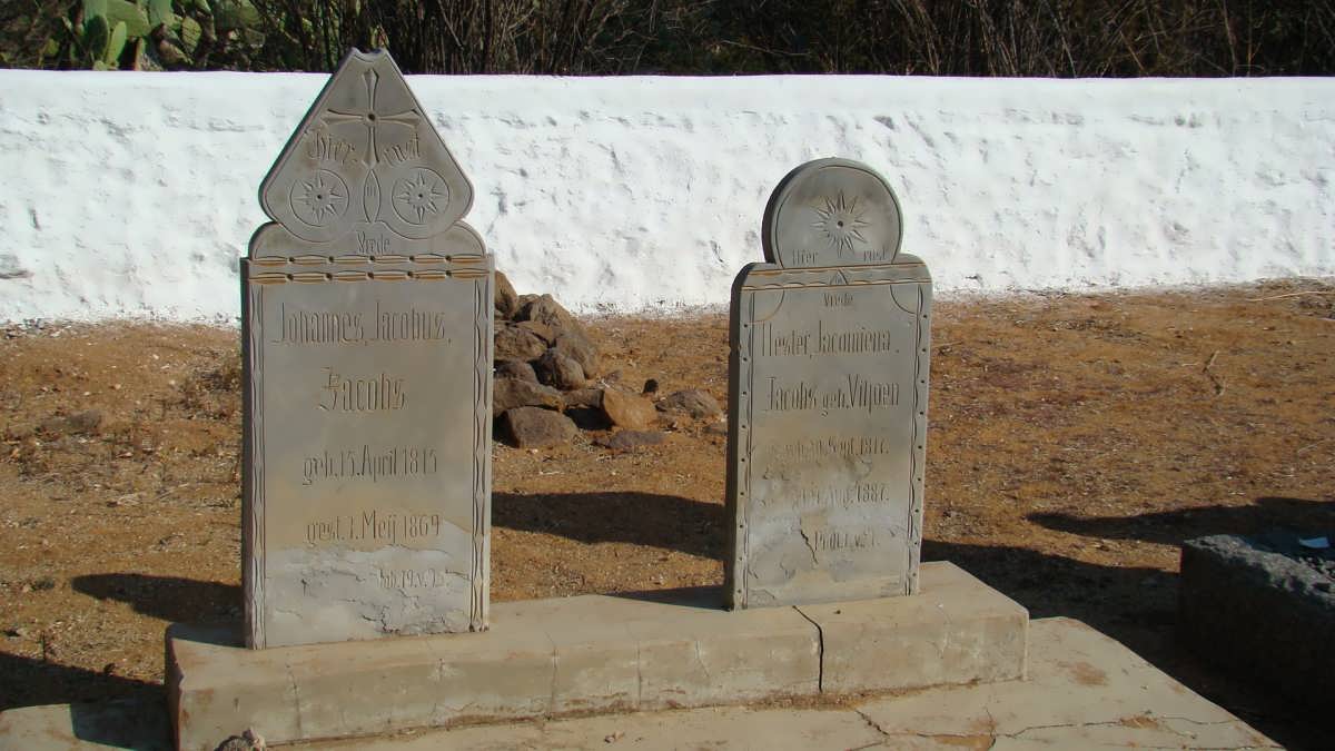 JACOBS Johannes Jacobus 1815-1869 &amp; Hester Jacomiena VILJOEN 1817-1887