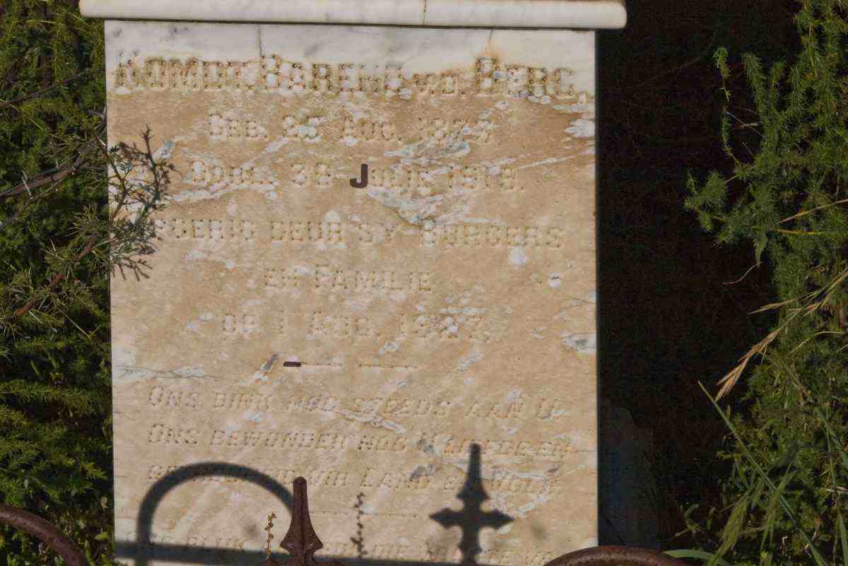 BERG Barend, v.d. 1873-1919
